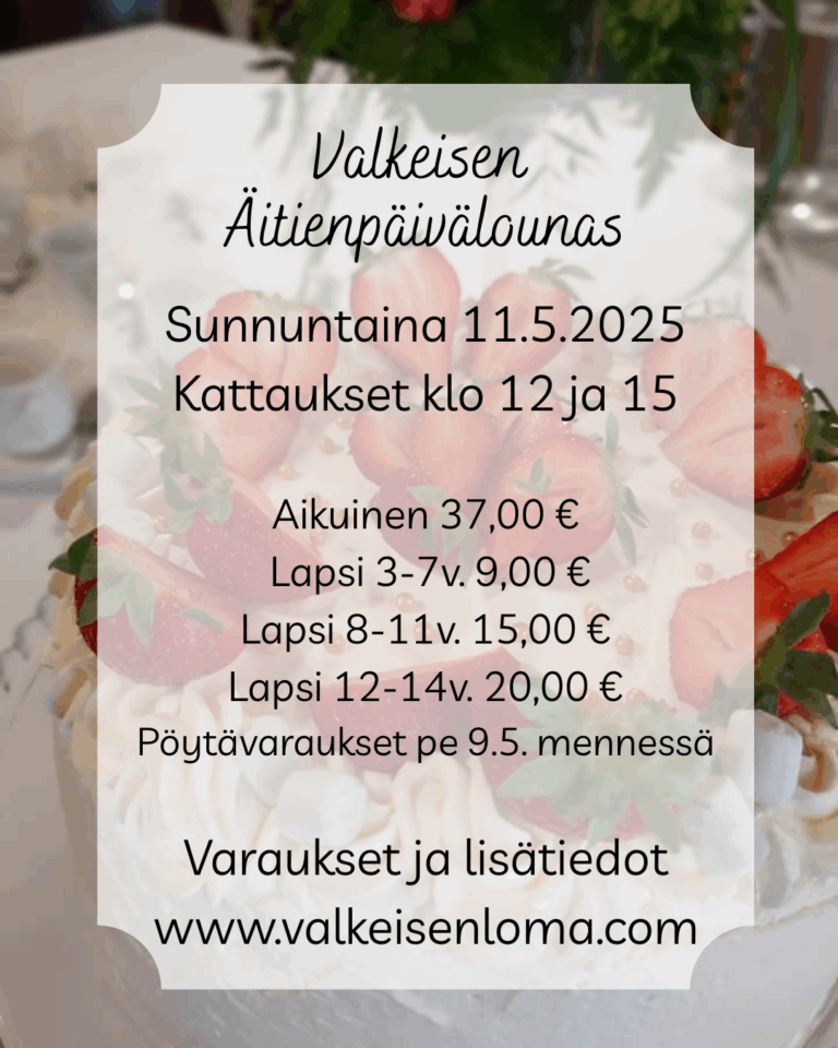 Äitienpäivälounas 2025 tiedot